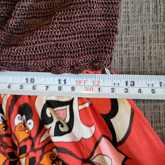 Bebe Crochet Halter Silk Dress Size Small - Picture 6 of 7